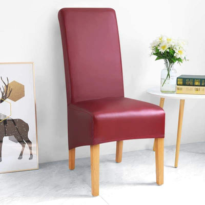 Κάλυμμα Καρέκλας Deluxe Από Συνθετικό Δέρμα, Κόκκινο Μπορντό
