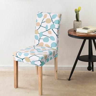 Κάλυμμα Καρέκλας Με Λουλούδια (Μπλε)