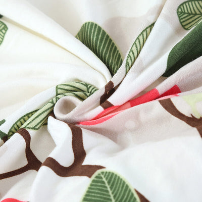 Κάλυμμα Καρέκλας Με Λουλούδια (Πράσινο-Ροζ)