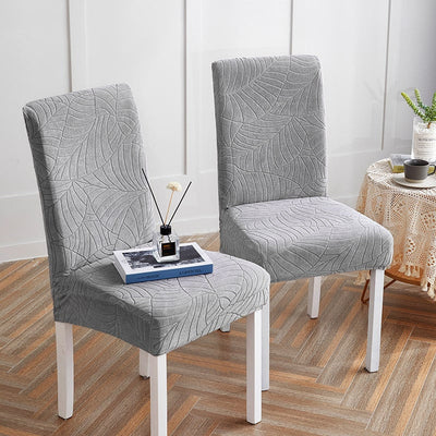 Αδιάβροχο Κάλυμμα Καρέκλας Φύλλο Ανοιχτό Γκρι