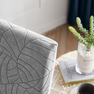 Αδιάβροχο Κάλυμμα Καρέκλας Φύλλο Ανοιχτό Γκρι