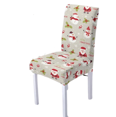Καλά Χριστούγεννα Γκρι Κάλυμμα Καρέκλας