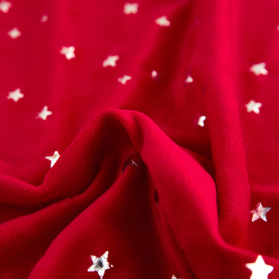 Κόκκινο Βελούδινο Χριστουγεννιάτικο Κάλυμμα Καρέκλας