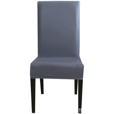 Απλό Γκρι Κάλυμμα Καρέκλας Από Συνθετικό Δέρμα