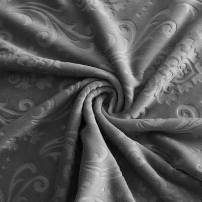 Βελούδινο Κάλυμμα Καρέκλας Lys Charcoal Grey