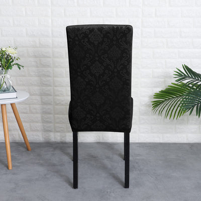 Κάλυμμα Καρέκλας Lys Velvet Σε Μαύρο Χρώμα