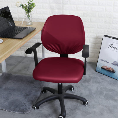 Κάλυμμα Καρέκλας Γραφείου Από Δέρμα Μπορντό