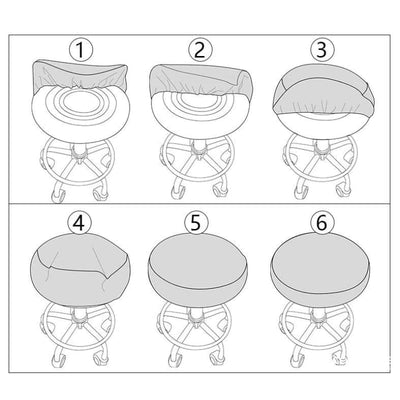 Καφέ Καφέ Στρογγυλό Κάλυμμα Σκαμπώ Μπαρ