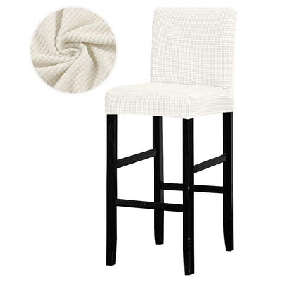 Απλό Λευκό Κάλυμμα Σκαμπώ Μπαρ