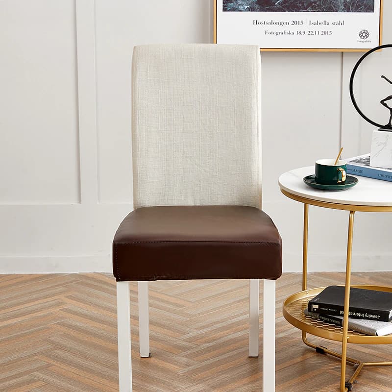 Κάλυμμα Καθίσματος Καρέκλας Σε Καφέ Καφέ Από Συνθετικό Δέρμα