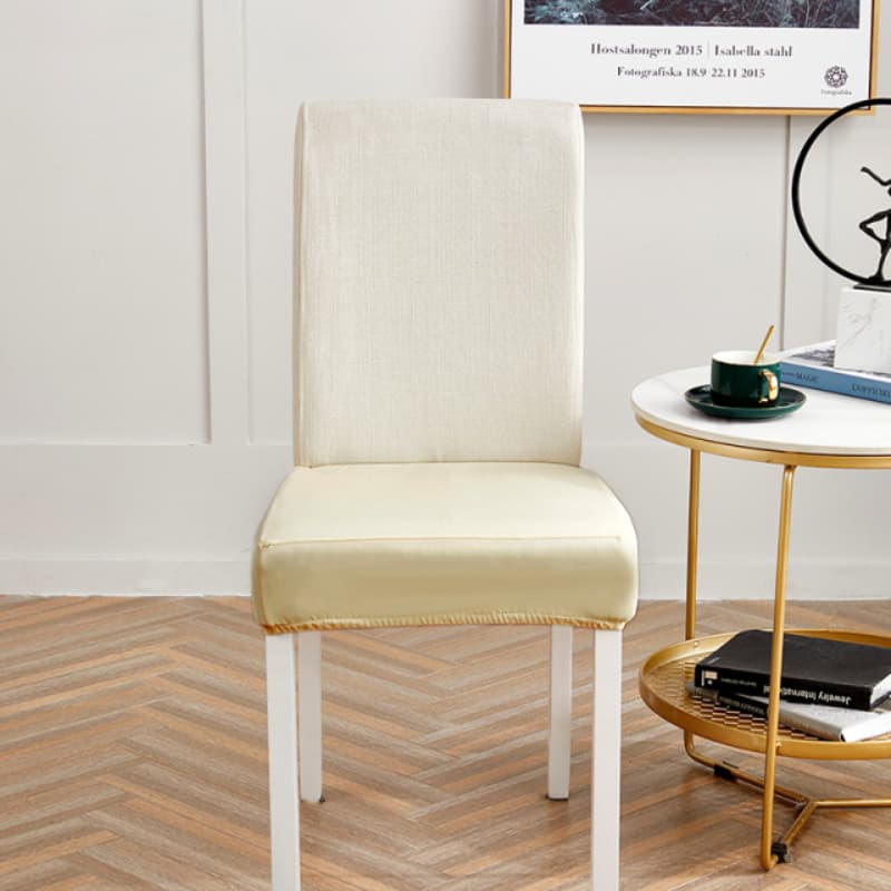 Κάλυμμα Καθίσματος Καρέκλας Από Συνθετικό Δέρμα Champagne