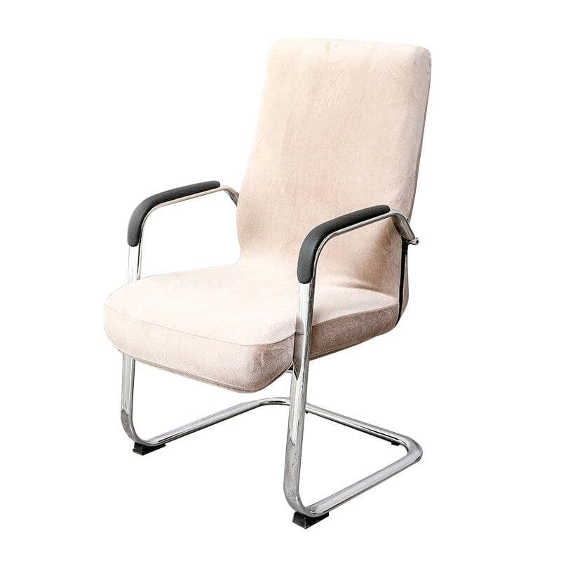 Κάλυμμα Καρέκλας Γραφείου Χακί Βελούδινο