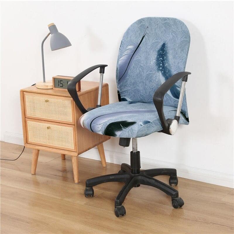 Κάλυμμα Καρέκλας Γραφείου Με Γκρι Φτερωτό