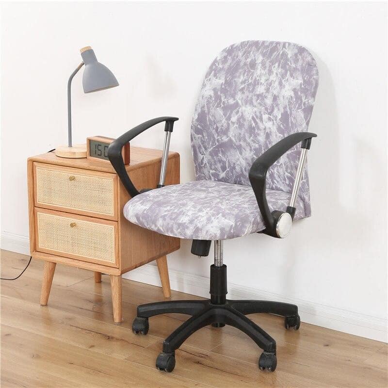 Κάλυμμα Καρέκλας Γραφείου Σε Γκρι Και Λευκό Χρώμα