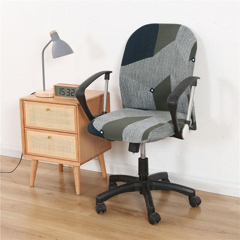 Κάλυμμα Καρέκλας Γραφείου Σε Γκρι Και Χακί Χρώμα