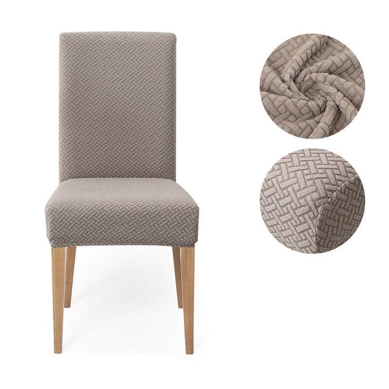 Κάλυμμα Καρέκλας Stretch Σκούρο Μπεζ