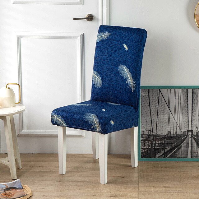Μπλε Φτερωτό Κάλυμμα Καρέκλας