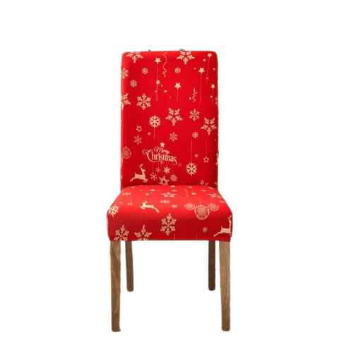Κόκκινο Χριστουγεννιάτικο Κάλυμμα Καρέκλας Ελαφιού