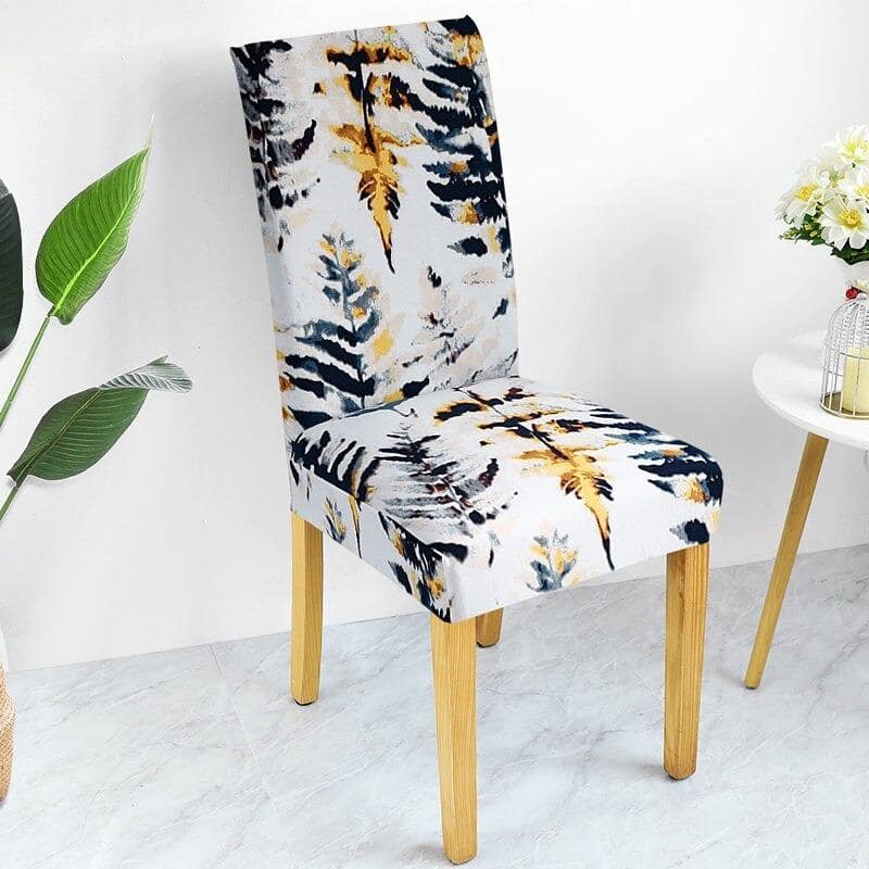 Κάλυμμα Καρέκλας Λευκό Floral