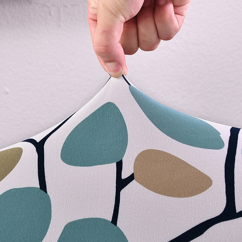 Κάλυμμα Καρέκλας Με Λουλούδια (Μπλε)