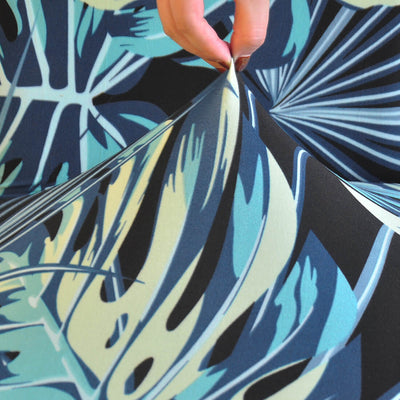 Κάλυμμα Καρέκλας Με Λουλούδια (Μπλε Ναυτικό)