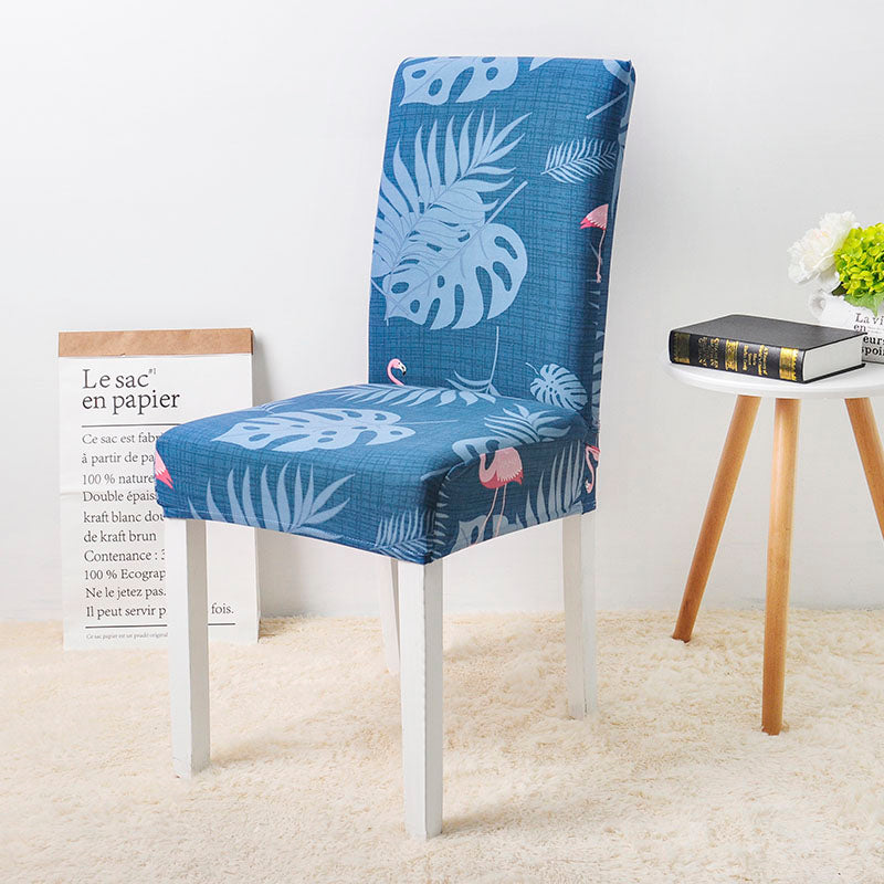 Κάλυμμα Καρέκλας Με Λουλούδια (Μπλε-Ροζ)