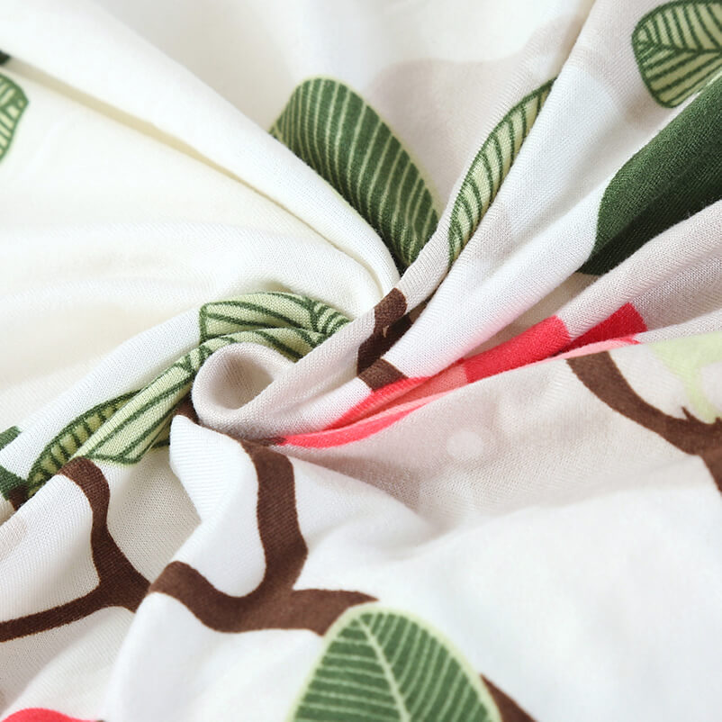 Κάλυμμα Καρέκλας Με Λουλούδια (Πράσινο-Ροζ)