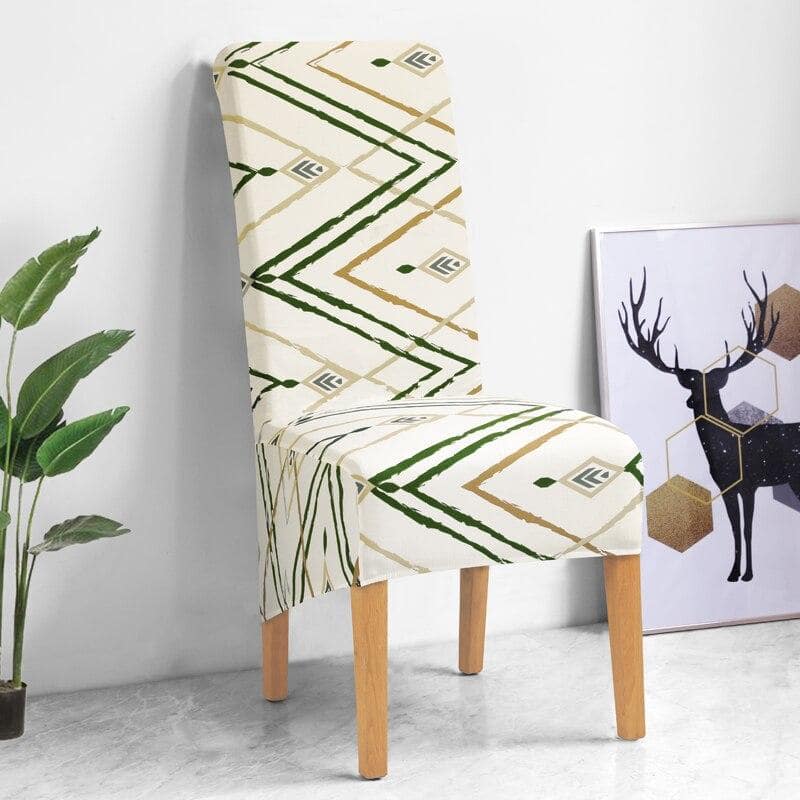 Κάλυμμα Καρέκλας Μεγάλου Μεγέθους Με Μπεζ Σχέδιο