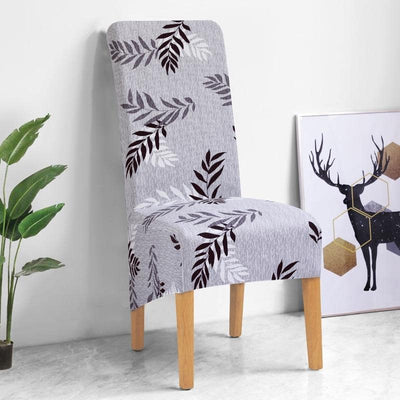 Κάλυμμα Καρέκλας Σε Ανοιχτό Γκρι Μεγάλο Μέγεθος Με Σχέδια