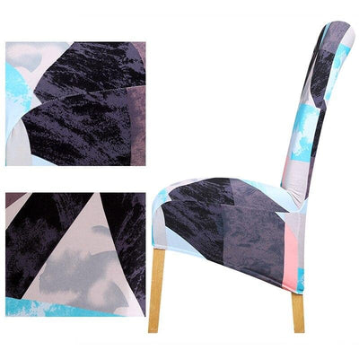 Κάλυμμα Καρέκλας Μεγάλο Γκρι, Μπλε Και Πορτοκαλί