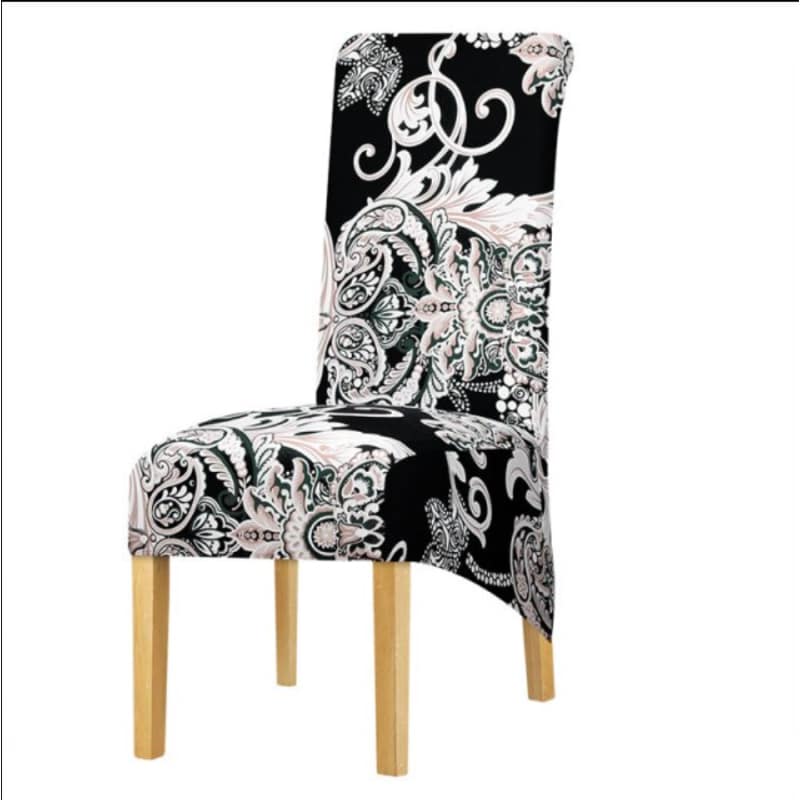 Κάλυμμα Καρέκλας Μεγάλου Μεγέθους Ασπρόμαυρο