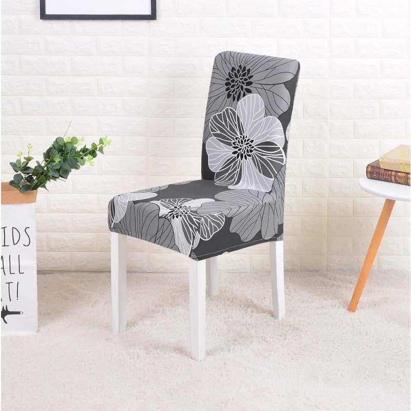 Κάλυμμα Καρέκλας Σε Γκρι Floral