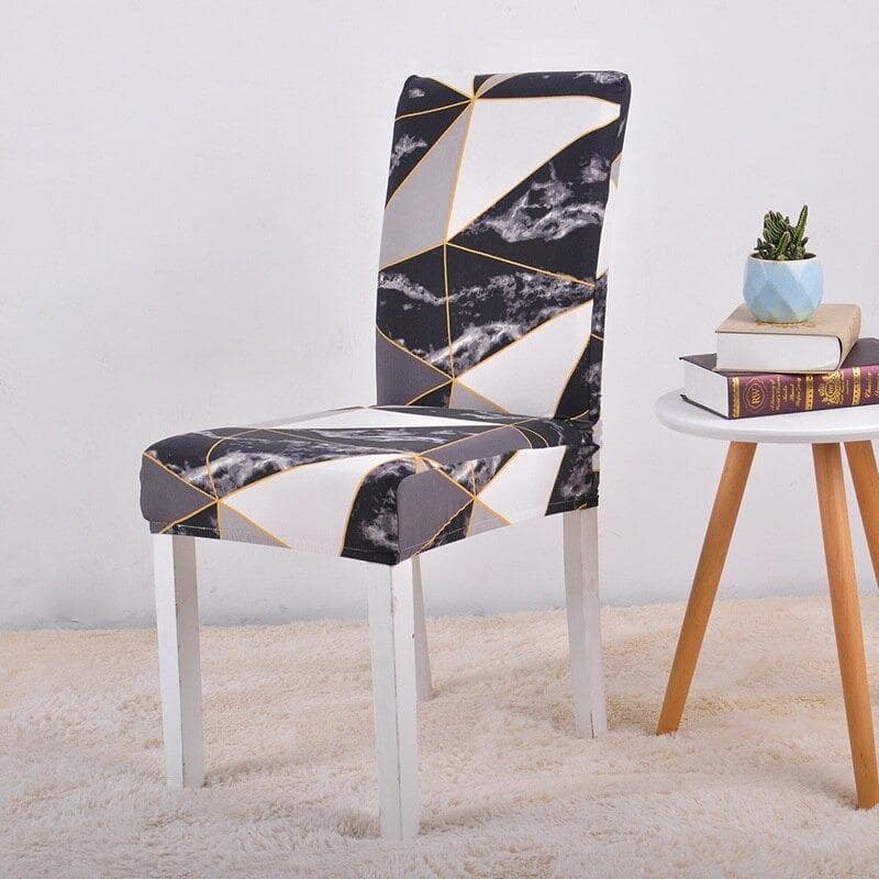 Κάλυμμα Καρέκλας Σε Γκρι, Ασπρόμαυρο