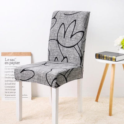 Κάλυμμα Καρέκλας Με Γκρι Σχέδιο