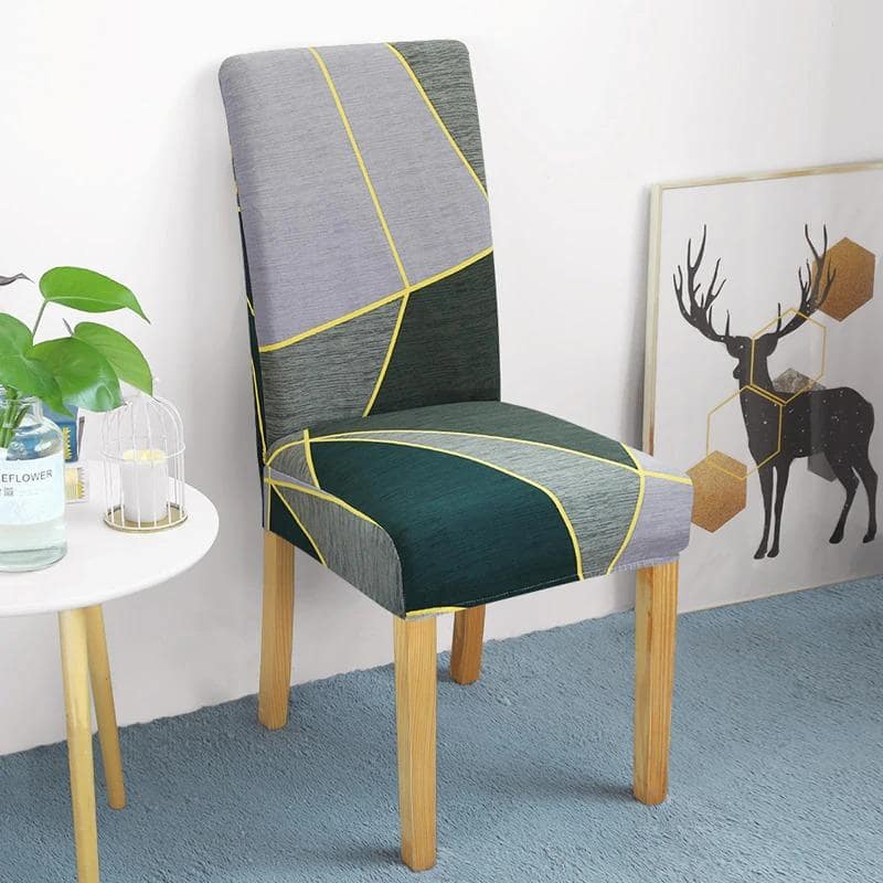 Κάλυμμα Καρέκλας Σε Γκρι Και Πράσινο Χρώμα