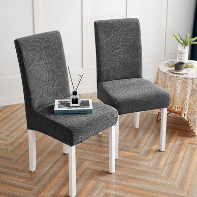 Αδιάβροχο Κάλυμμα Καρέκλας Φύλλο Ανθρακί Γκρι