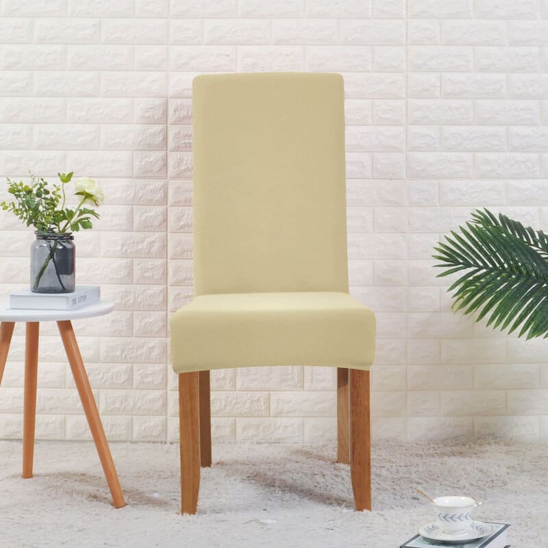 Κρεμ Μπεζ Κάλυμμα Καρέκλας Μεγάλη