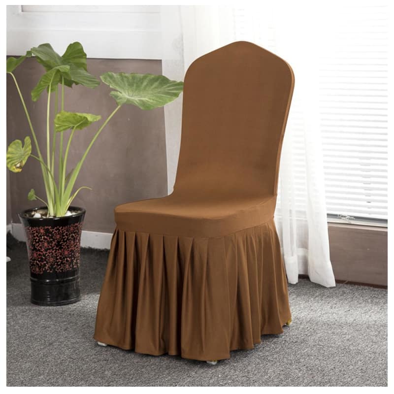 Κάλυμμα Καραμέλας Καφέ Καρέκλας Γάμου