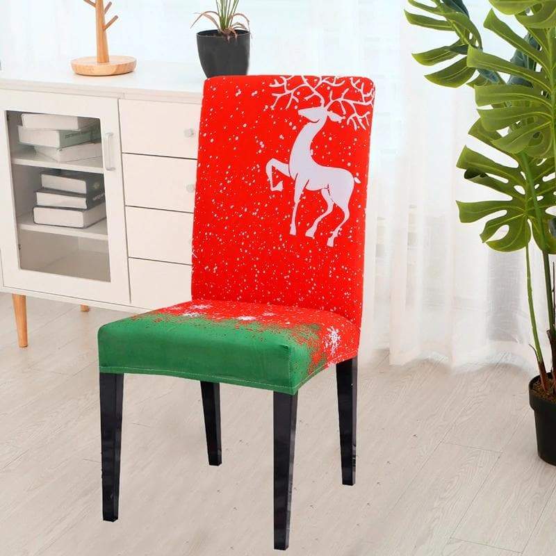Χριστουγεννιάτικο Κάλυμμα Καρέκλας Red Reindeer