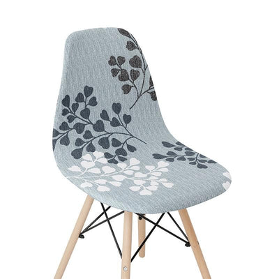 Κάλυμμα Καρέκλας Σκανδιναβικό Γκρι Και Λευκό Floral