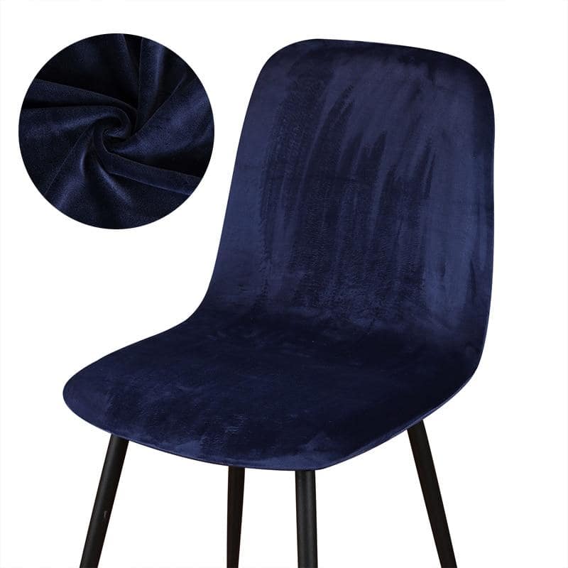 Κάλυμμα Καρέκλας Scandinavian Velvet Navy Blue