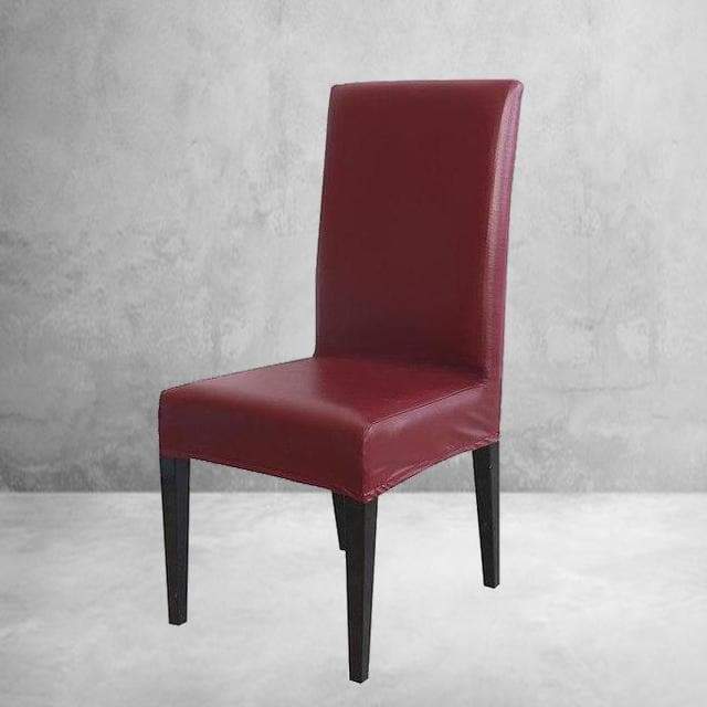 Κάλυμμα Καρέκλας Από Συνθετικό Δέρμα Βουργουνδίας