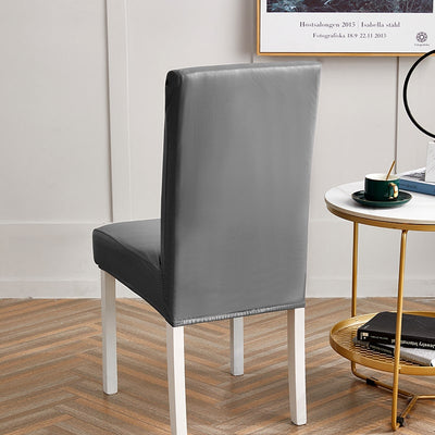 Κάλυμμα Καρέκλας Από Συνθετικό Δέρμα Σε Γκρι Ανθρακί
