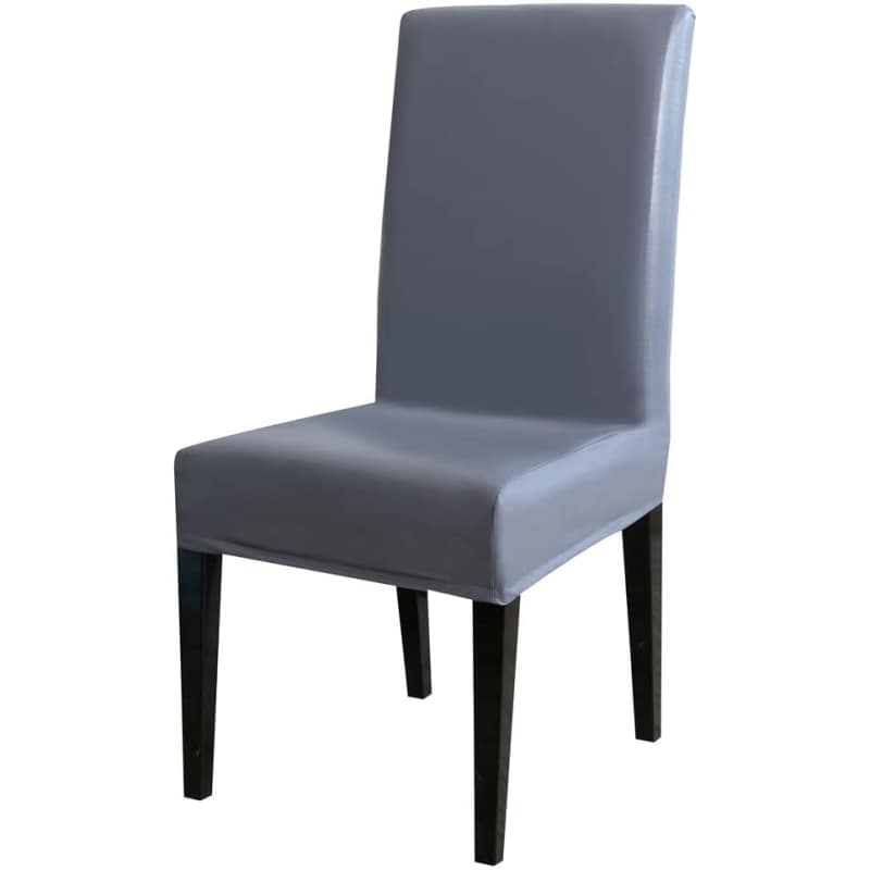 Απλό Γκρι Κάλυμμα Καρέκλας Από Συνθετικό Δέρμα
