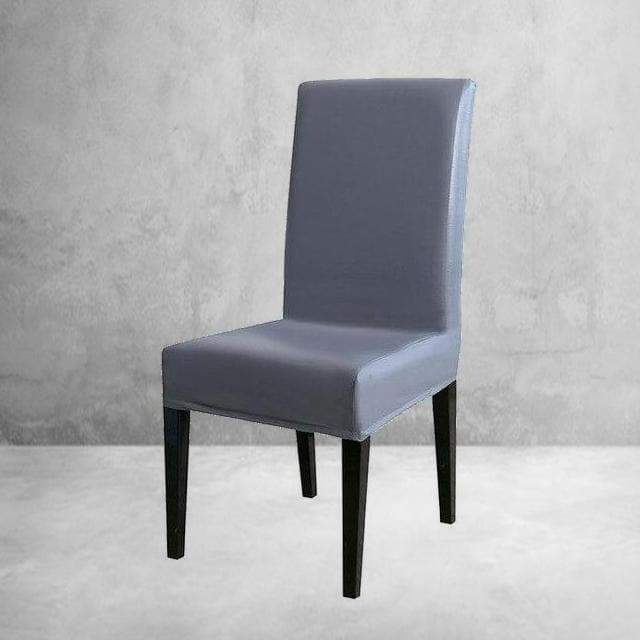 Γκρι Κάλυμμα Καρέκλας Από Συνθετικό Δέρμα