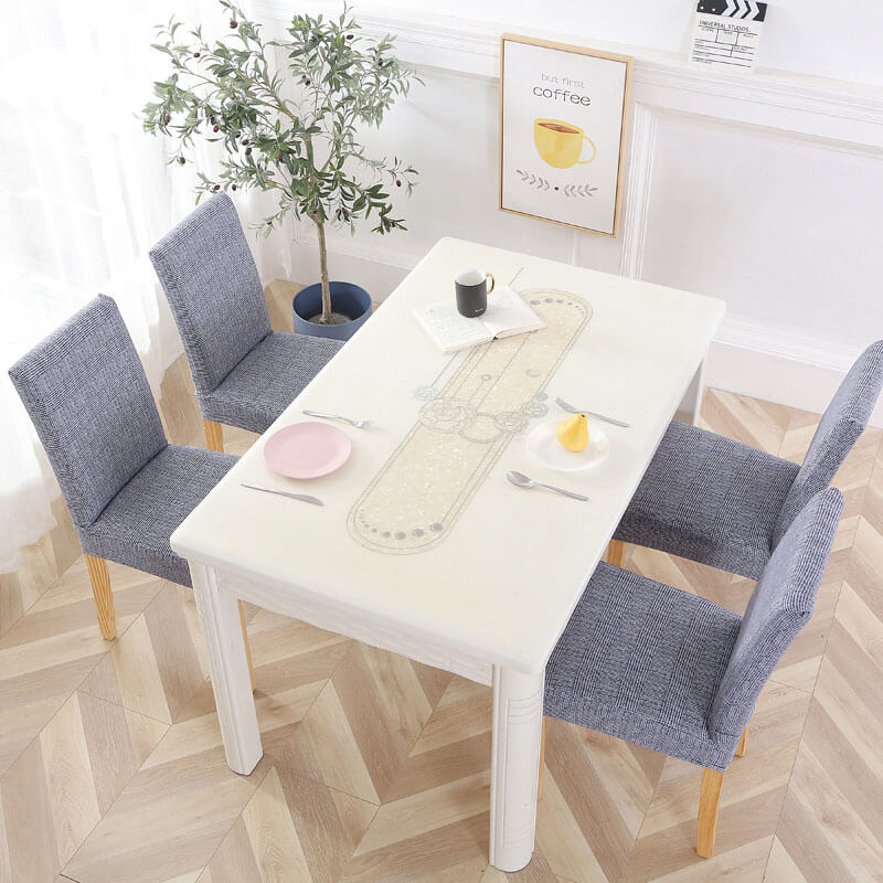 Υφασμάτινο Κάλυμμα Καρέκλας Μπλε Γκρι