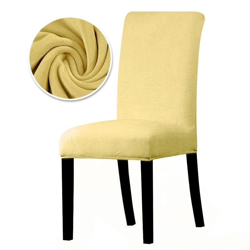 Κάλυμμα Καρέκλας Από Κίτρινο Βελούδο