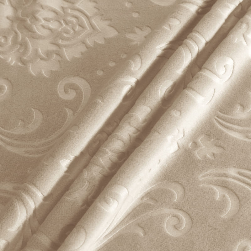 Κάλυμμα Καρέκλας Lily Velvet Σε Μπεζ Χρώμα