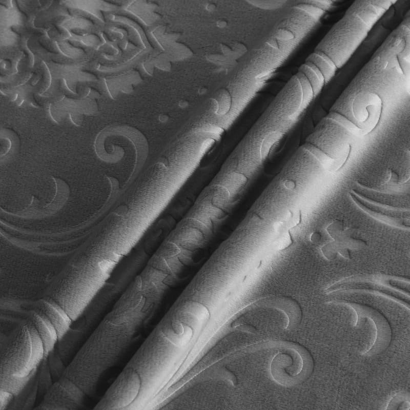 Βελούδινο Κάλυμμα Καρέκλας Lys Charcoal Grey