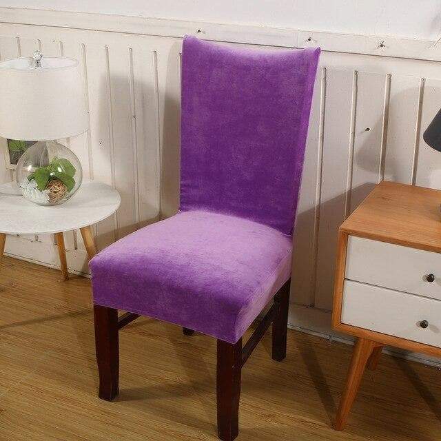 Κάλυμμα Καρέκλας Amethyst Purple Velvet